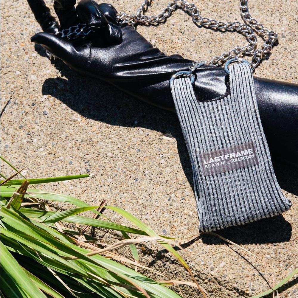 Frame Denim Silver Mini Bag